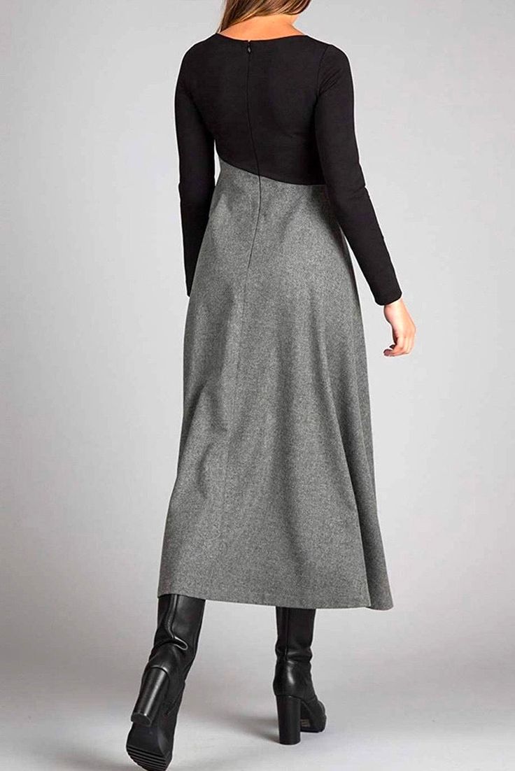 Emily - lange mouwen maxi-jurk